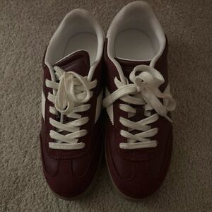 Universal Thread Burgundy and White Sneakers